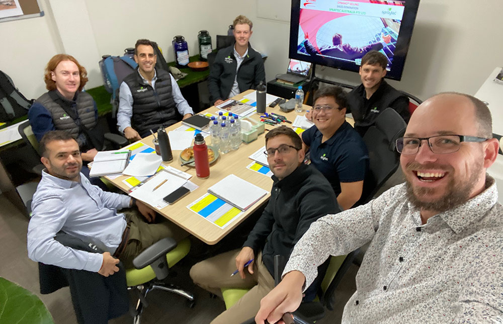 Sales team group session